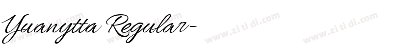 Yuanytta Regular字体转换